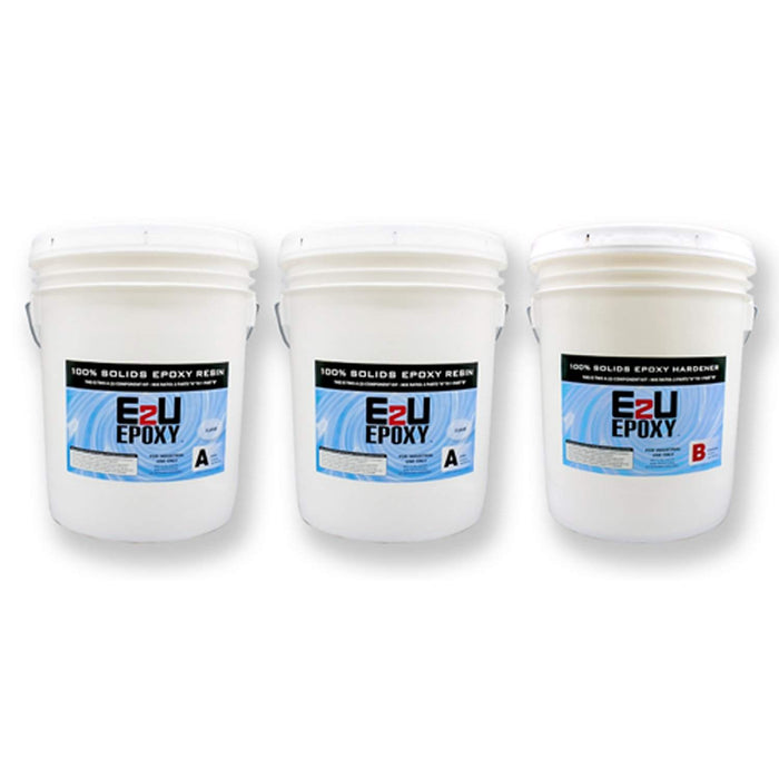 Epoxy2U 100% Solids Epoxy Resin being applied to concrete flooring for a durable, high-gloss finish