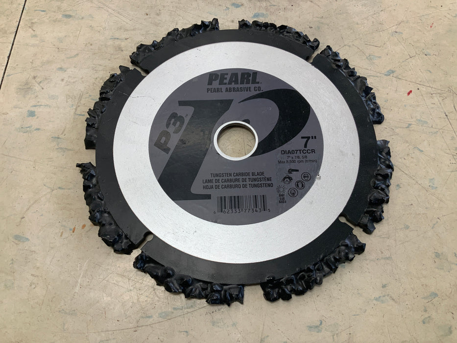 7" RANDOM TUNGSTEN CARBIDE BLADES FOR REMOVAL OF HARD TO SEMI-HARD JOINT SEALANTS FROM CONCRETE EXPANSION JOINTS