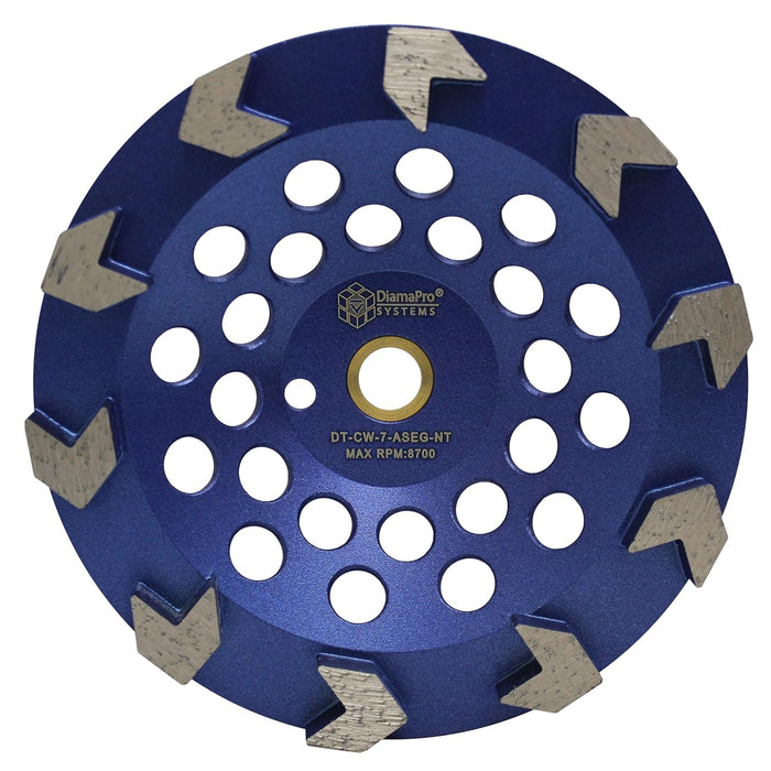 CUP WHEEL / ARROW / 10 SEG / 7 " / NT