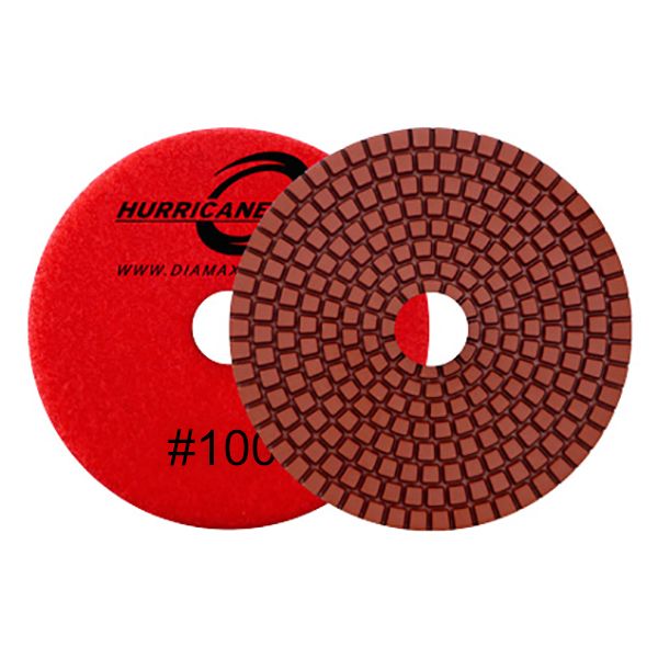 3" HURRICANE RESIN PAD / WET OR DRY / 100 GRIT