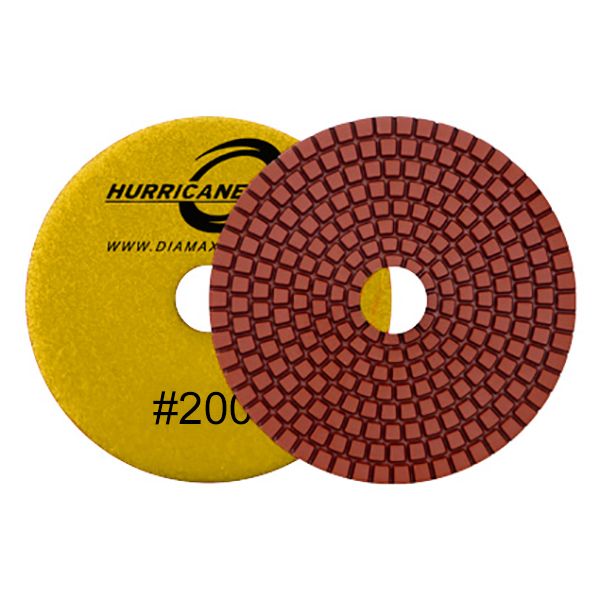 3" HURRICANE RESIN PAD / WET OR DRY / 200 GRIT