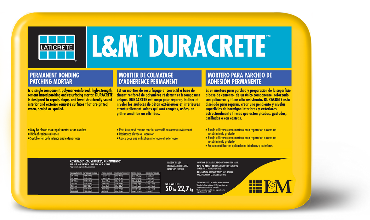 L&M DURACRETE MORTAR 50#BAG