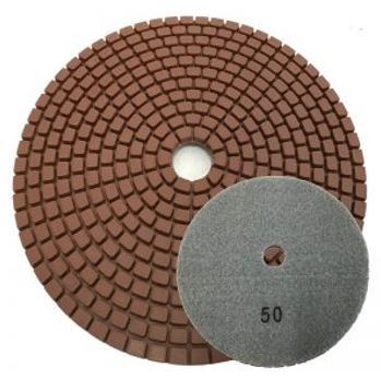 POLISHING PAD / S-METAL / 7' / 50 GRIT / WET OR DRY / VELCRO BACKED