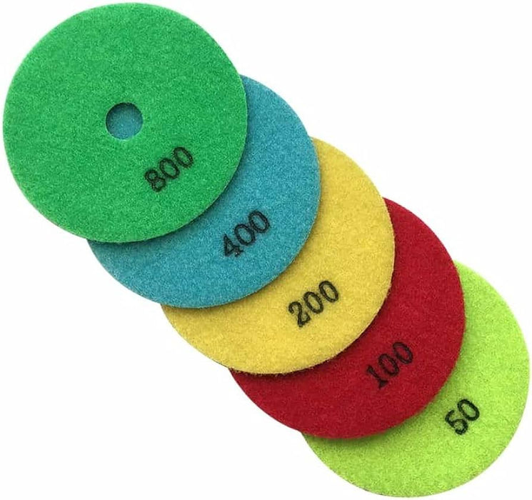 POLISHING PAD / RESIN / 5' / 800 GRIT / WET OR DRY / VELCRO BACKED