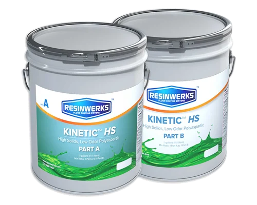 POLYASPARTIC KINETIC HS-SL..2 GAL. KIT CLEAR / NO ODOR / SLOW SET..93% SOLIDS POLYASPARTIC..1:1 MIX RATIO