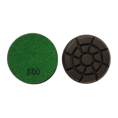 INLAND DIAMOND GRANILUX - COPPER/RESIN POLISHING PAD /  3" / 8MM / 800 GRIT / WET OR DRY