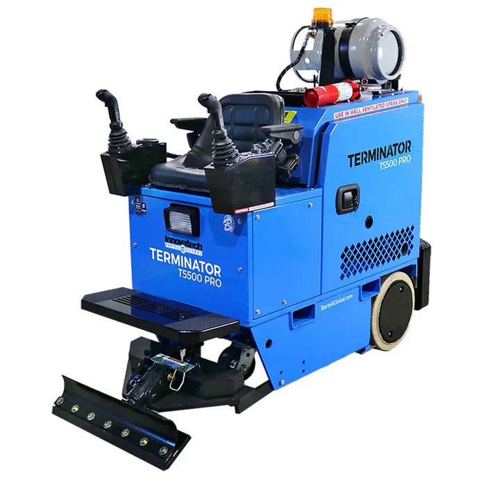 BARTELL MORRISONTERMINATOR T5500PRO PROPANE FUELED 55HP RIDE-ON FLOOR SCRAPER PACKAGE